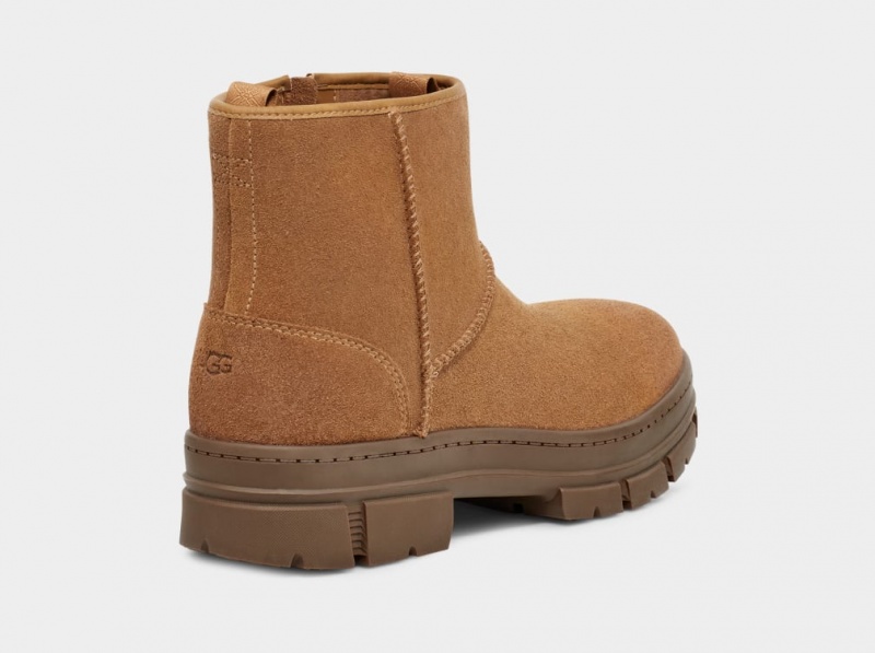 Cizme Ugg Skyview Clasici Pull-On Piele Intoarsa Barbati Maro | 4705NFCOD