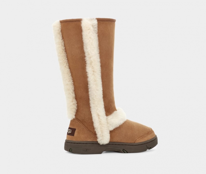 Cizme Ugg Sunburst Cizme Inalte Dama Maro | 7923AFXOU