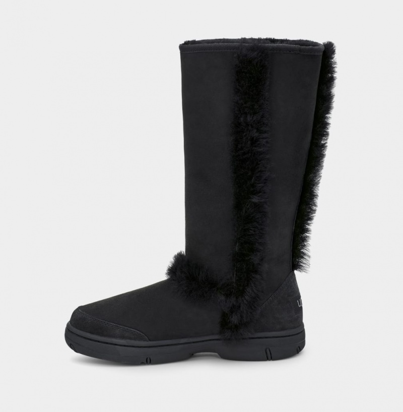 Cizme Ugg Sunburst Cizme Inalte Dama Negrii | 6582RTWUG