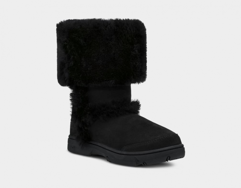 Cizme Ugg Sunburst Cizme Inalte Dama Negrii | 6582RTWUG