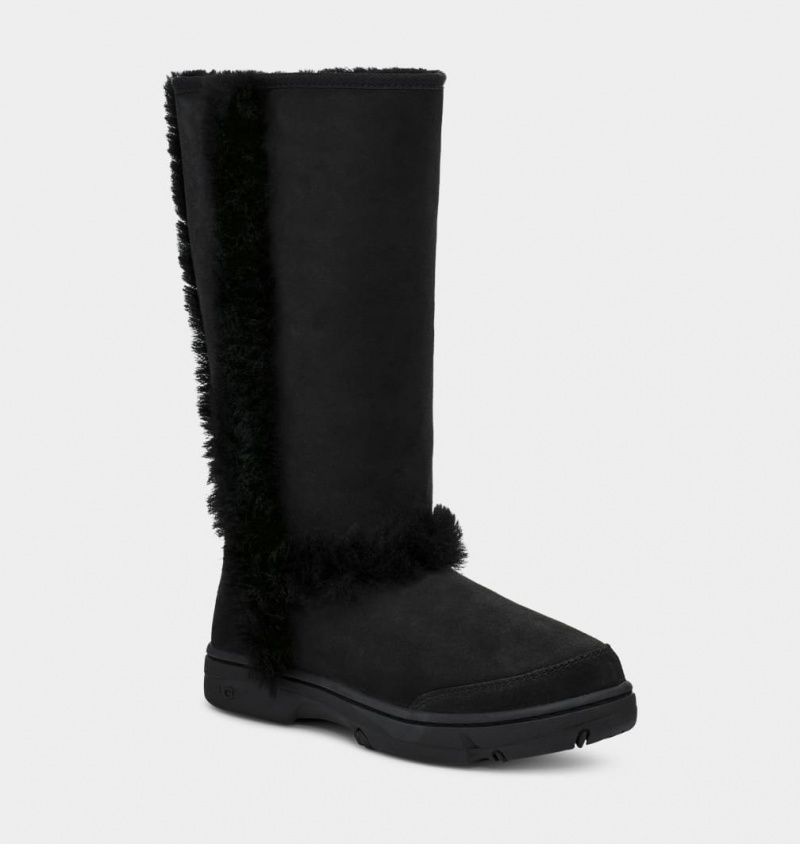 Cizme Ugg Sunburst Cizme Inalte Dama Negrii | 6582RTWUG