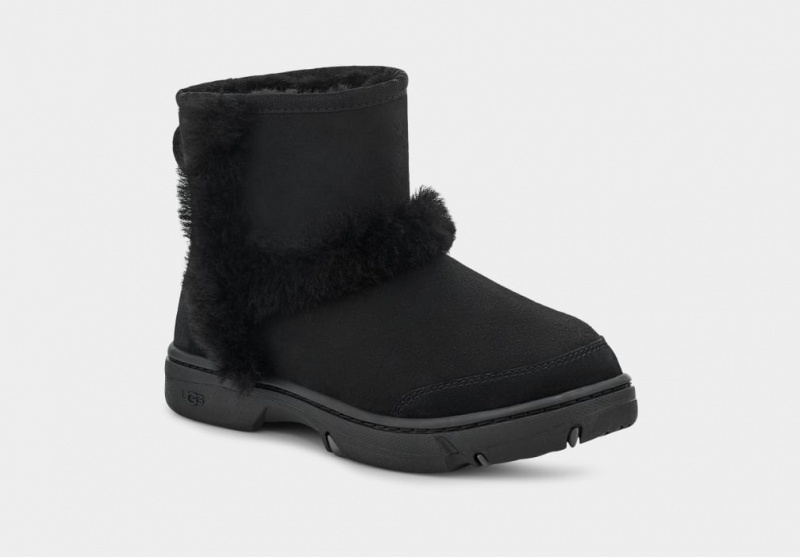 Cizme Ugg Sunburst Mini Dama Negrii | 2649ATGMP