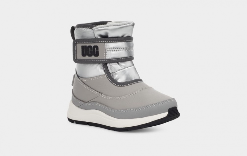 Cizme Ugg Taney Weather Metallic Copii Argintii | 4518VHEOA