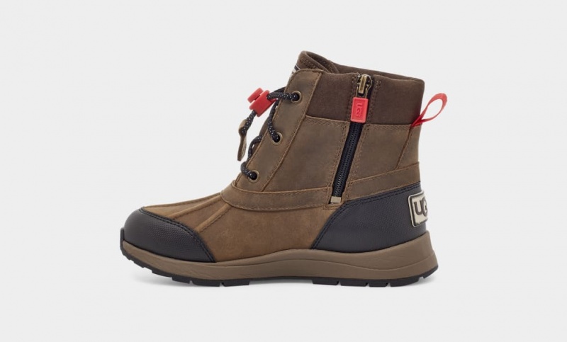 Cizme Ugg Turlock Piele Weather Copii Maro | 8675DCLYU