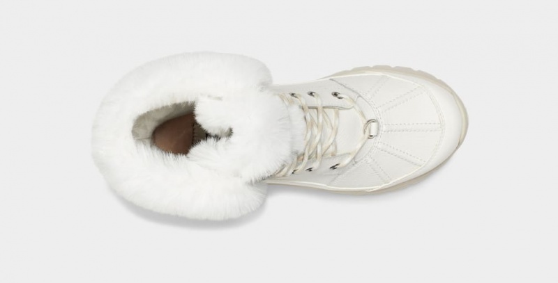 Cizme Ugg Yose Fluff Dama Albi | 1708KZTBO