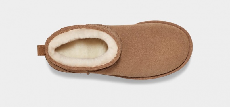 Cizme cu Platforma Ugg Clasici Ultra Mini Dama Maro | 6729NFHAU