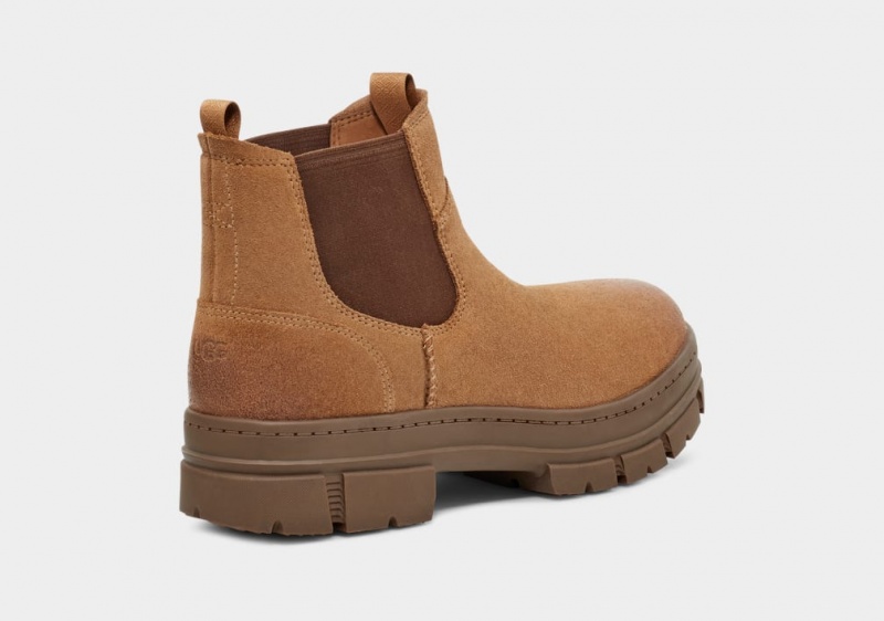 Ghete Chelsea Ugg Skyview Piele Intoarsa Barbati Maro | 7186TSVUW