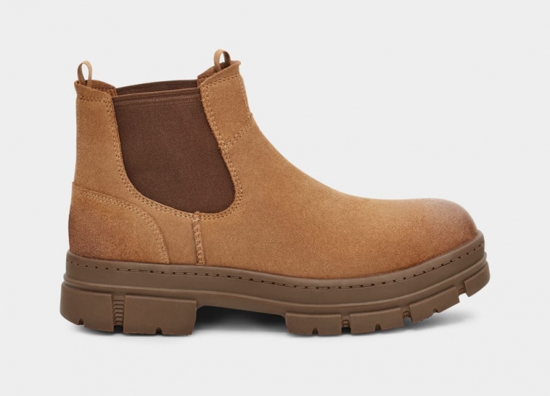 Ghete Chelsea Ugg Skyview Piele Intoarsa Barbati Maro | 7186TSVUW