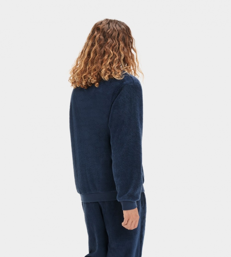 Hanorace Ugg Coby Pullover Barbati Bleumarin | 2173CVKTR