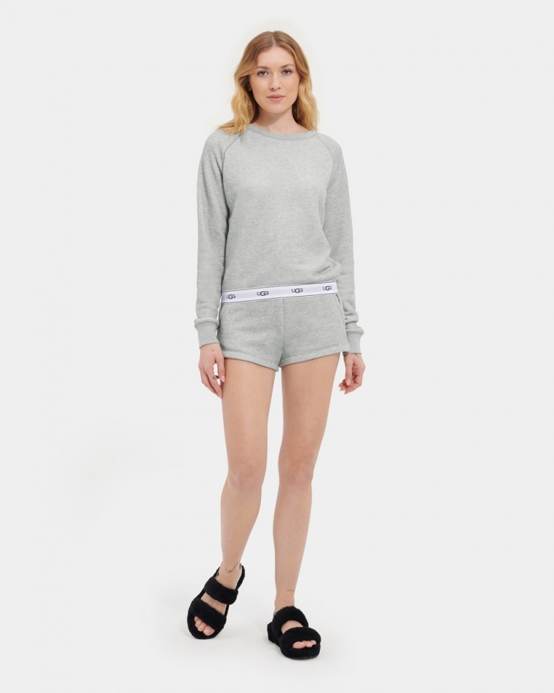 Hanorace Ugg Nena Crewneck Dama Gri | 0276VTMXQ