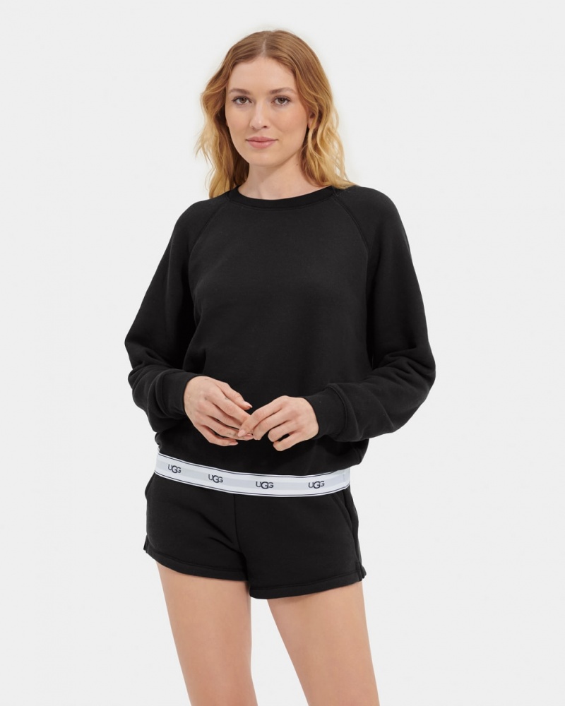 Hanorace Ugg Nena Crewneck Dama Negrii | 8401BQHFW