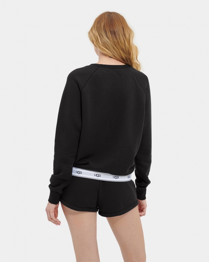 Hanorace Ugg Nena Crewneck Dama Negrii | 8401BQHFW