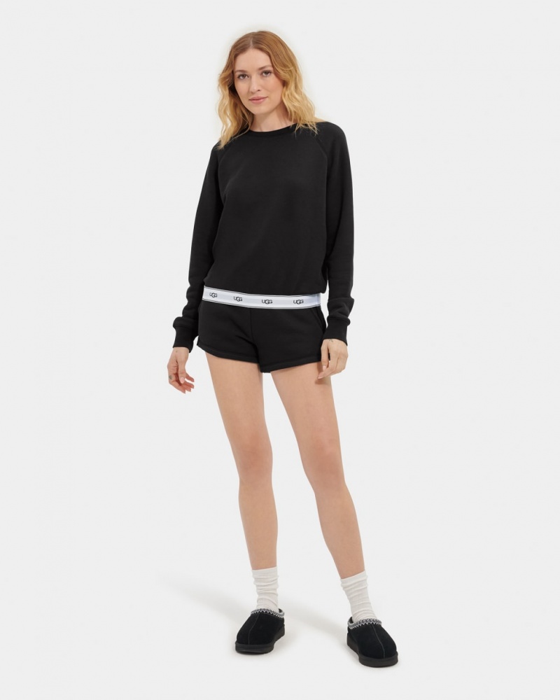 Hanorace Ugg Nena Crewneck Dama Negrii | 8401BQHFW