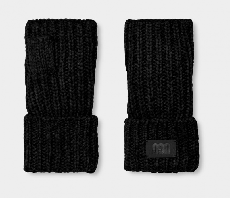 Manusi Ugg Grosolan Fingerless Cuff Dama Negrii | 0756NLHGV