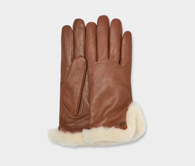 Manusi Ugg Piele Sheepskin Vent Dama Maro | 2986OFCVB