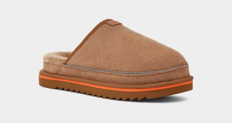 Mocasini Ugg Scuff Cali Wave Barbati Maro Portocalii | 2450XNSLU