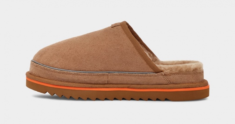 Mocasini Ugg Scuff Cali Wave Barbati Maro Portocalii | 2450XNSLU