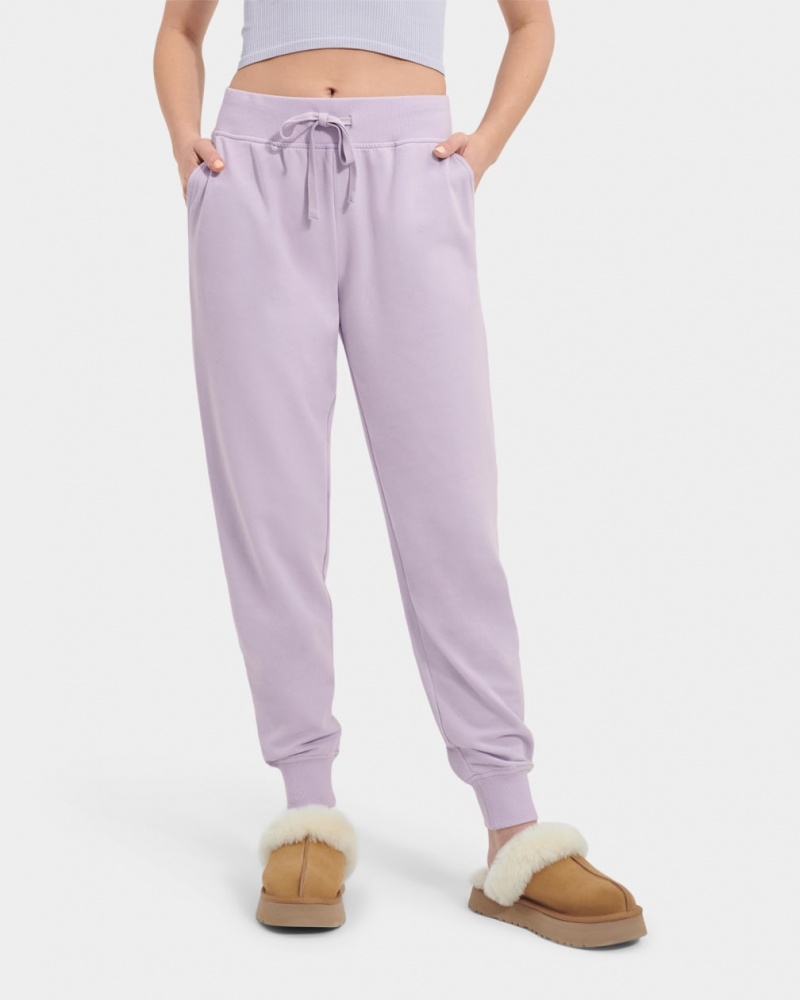 Pantaloni De Trening Ugg Wilma Micro Terry Dama Violet | 7108AWCZF