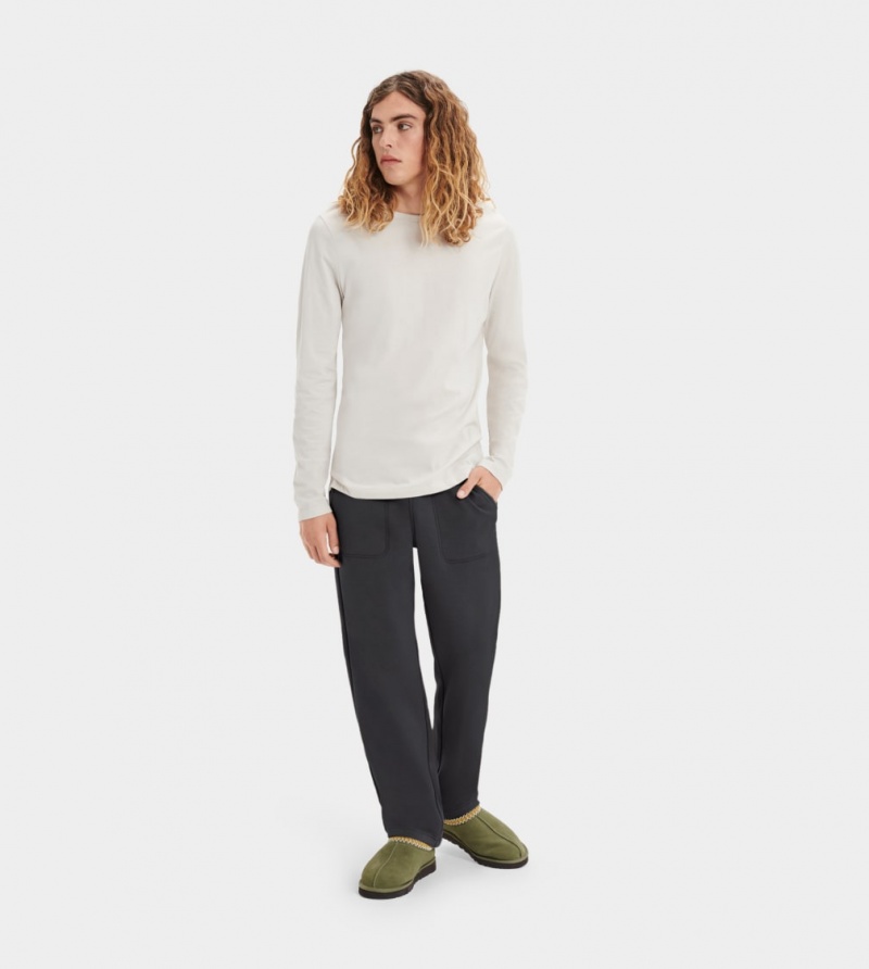 Pantaloni Ugg Gifford Fleeces Barbati Negrii | 8716XFVTN