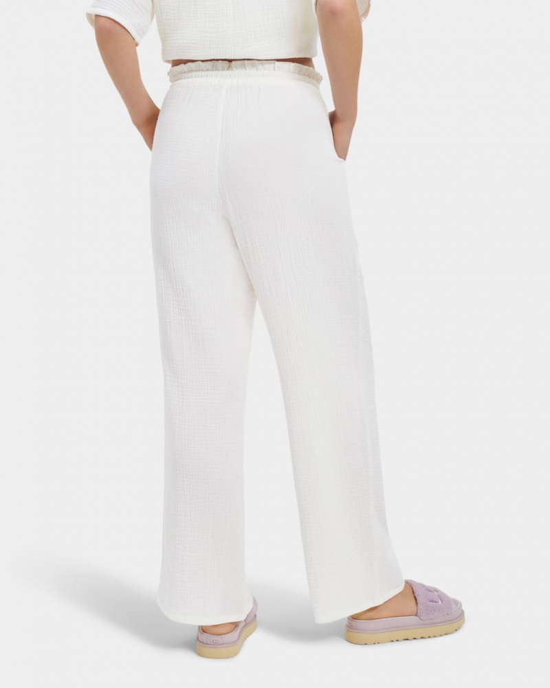 Pantaloni Ugg Karrie Dama Albi | 7139KQICB