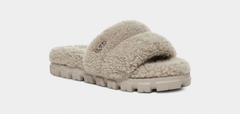 Papuci Ugg Cozetta Curly Dama Gri | 8145DSHUE