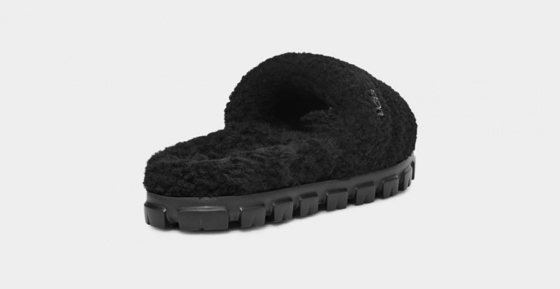 Papuci Ugg Cozetta Curly Dama Negrii | 3971TUCGK