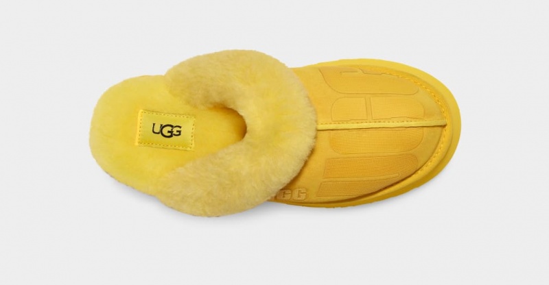 Papuci Ugg Disquette Scatter Grafice Dama Galbeni | 8974ODCWG