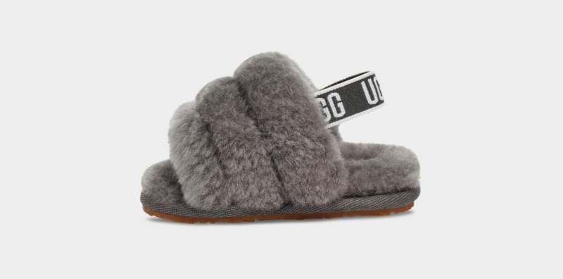 Papuci Ugg Fluff Yeah And Lovey Copii Gri | 3928BLOIP