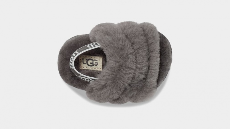 Papuci Ugg Fluff Yeah And Lovey Copii Gri | 3928BLOIP