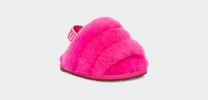 Papuci Ugg Fluff Yeah And Lovey Copii Roz | 2863XHRPE