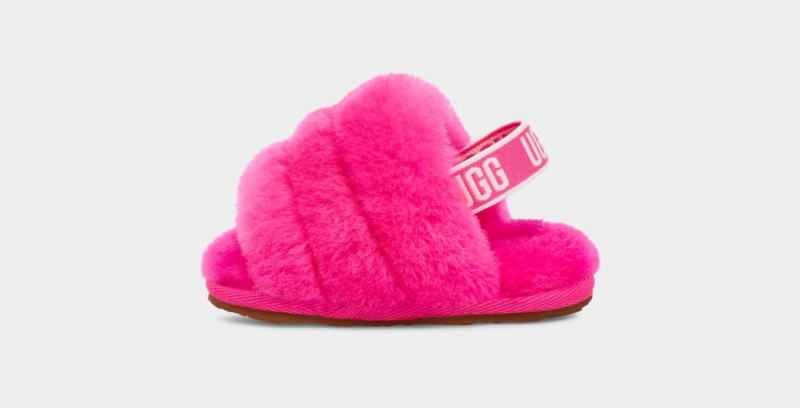 Papuci Ugg Fluff Yeah And Lovey Copii Roz | 2863XHRPE