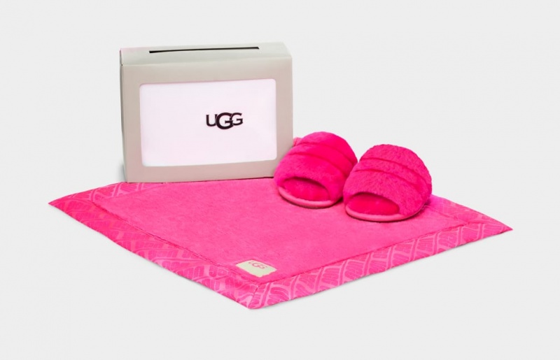 Papuci Ugg Fluff Yeah And Lovey Copii Roz | 2863XHRPE