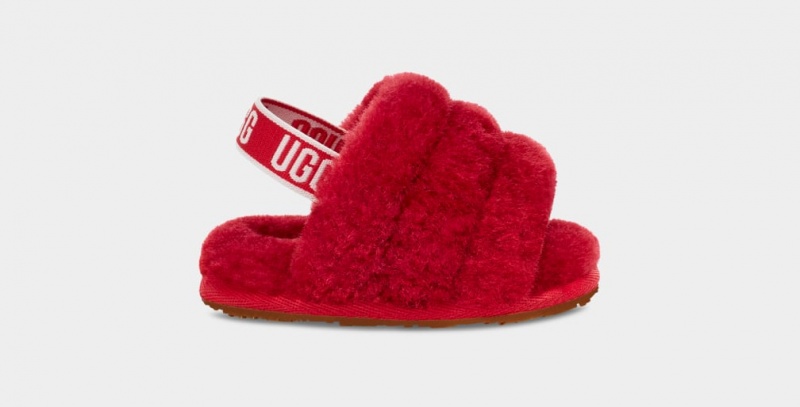 Papuci Ugg Fluff Yeah And Lovey Copii Rosii | 1093YDLKH