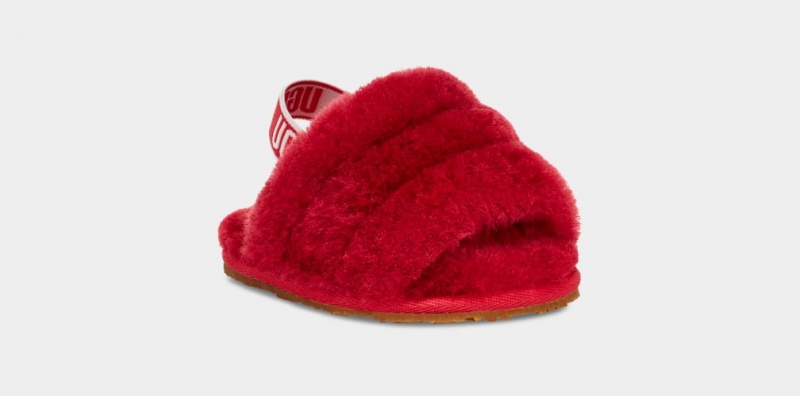 Papuci Ugg Fluff Yeah And Lovey Copii Rosii | 1093YDLKH