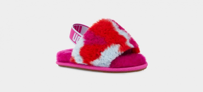 Papuci Ugg Fluff Yeah Camopop Copii Rosii | 3901YWEOB