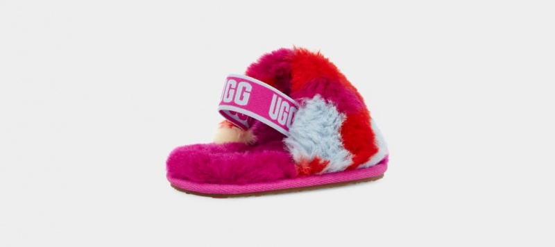 Papuci Ugg Fluff Yeah Camopop Copii Rosii | 3901YWEOB