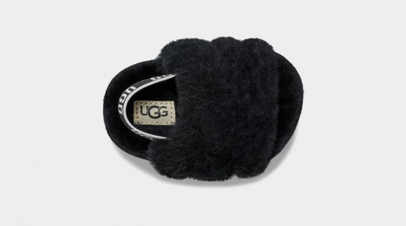 Papuci Ugg Fluff Yeah Copii Negrii | 1238WBAJT