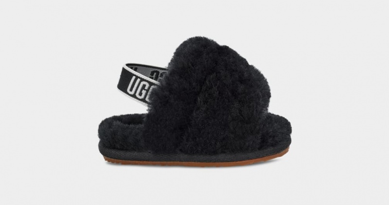 Papuci Ugg Fluff Yeah Copii Negrii | 1238WBAJT