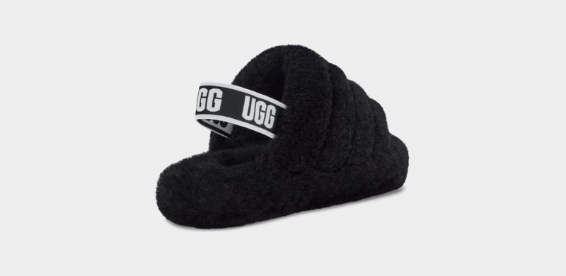 Papuci Ugg Fluff Yeah Copii Negrii | 4150ONMZA