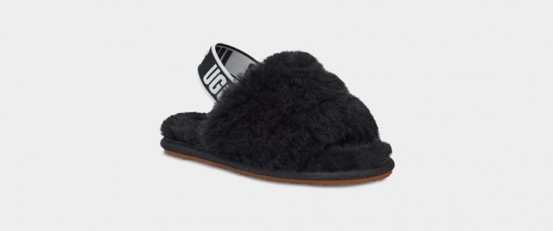 Papuci Ugg Fluff Yeah Copii Negrii | 5360OINZV