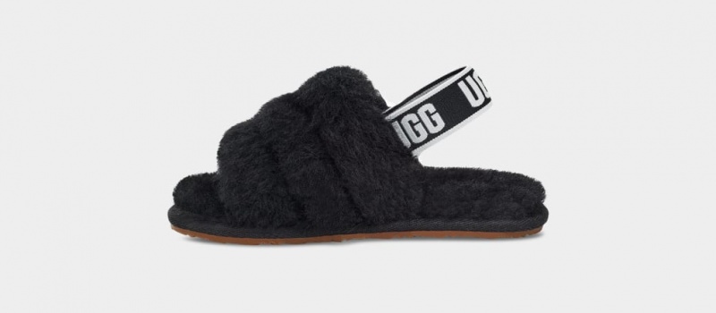 Papuci Ugg Fluff Yeah Copii Negrii | 5360OINZV