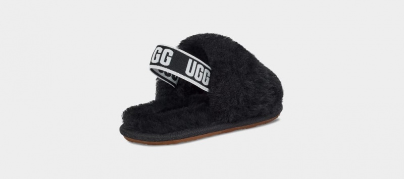 Papuci Ugg Fluff Yeah Copii Negrii | 5360OINZV