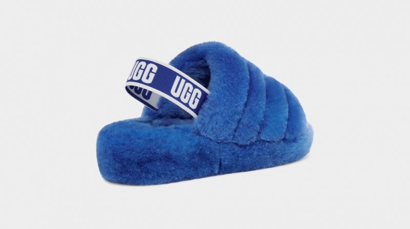 Papuci Ugg Fluff Yeah Dama Albastri | 5048JDUPZ