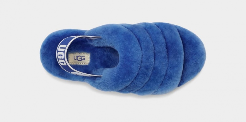 Papuci Ugg Fluff Yeah Dama Albastri | 5048JDUPZ