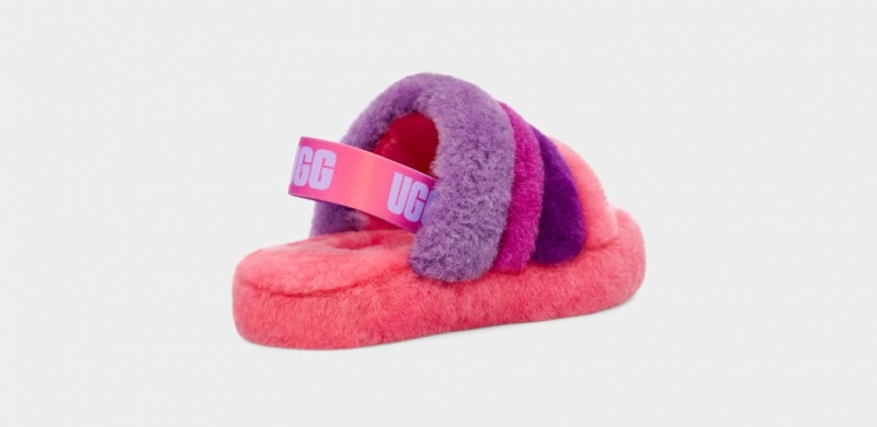 Papuci Ugg Fluff Yeah Multi Copii Roz Violet Colorati | 2943QSFVC