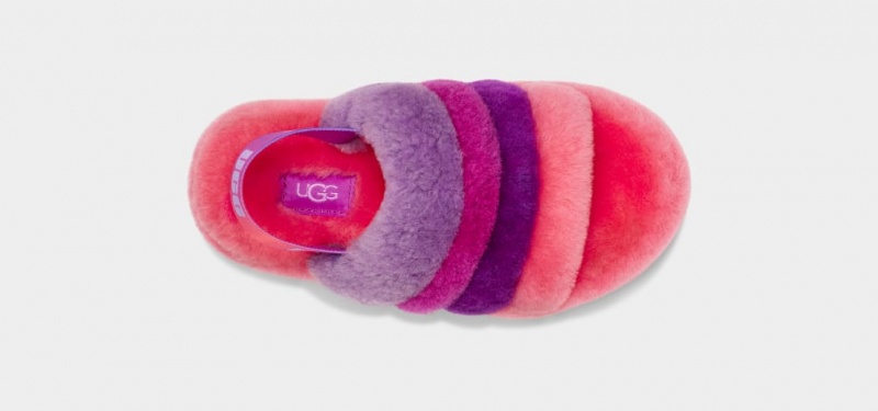 Papuci Ugg Fluff Yeah Multi Copii Roz Violet Colorati | 2943QSFVC