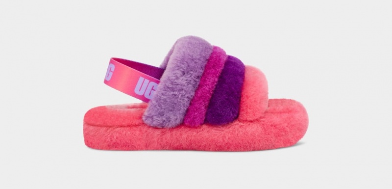 Papuci Ugg Fluff Yeah Multi Copii Roz Violet Colorati | 2943QSFVC