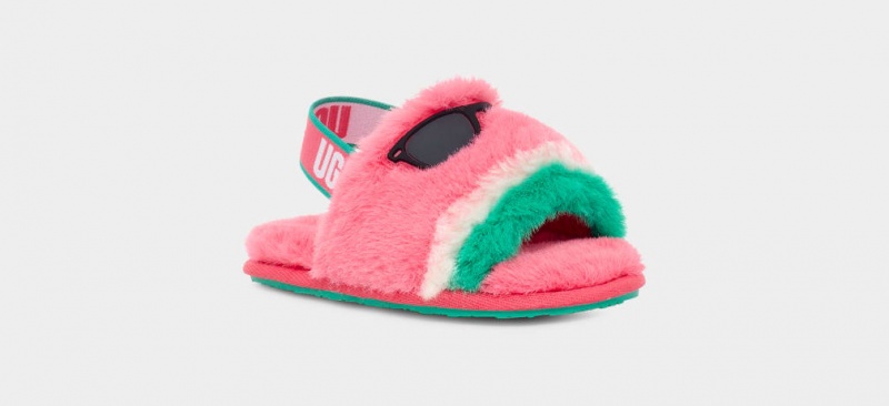 Papuci Ugg Fluff Yeah Watermelon Stuffie Copii Roz | 5760BELSU