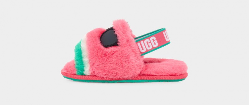 Papuci Ugg Fluff Yeah Watermelon Stuffie Copii Roz | 5760BELSU