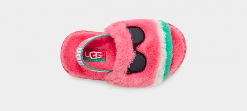 Papuci Ugg Fluff Yeah Watermelon Stuffie Copii Roz | 5760BELSU